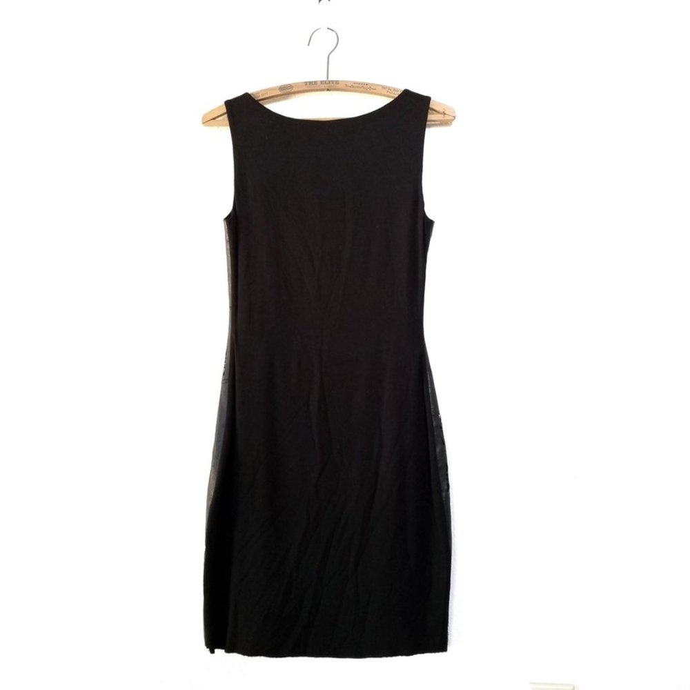 NEW | Bailey 44 Waterfall Faux Leather Dress Black - Picture 11 of 12
